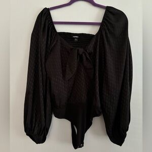 NWT Express Houndstooth Long Sleeve Bodysuit